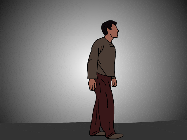 Rotoscoping animation of myself doing a jump