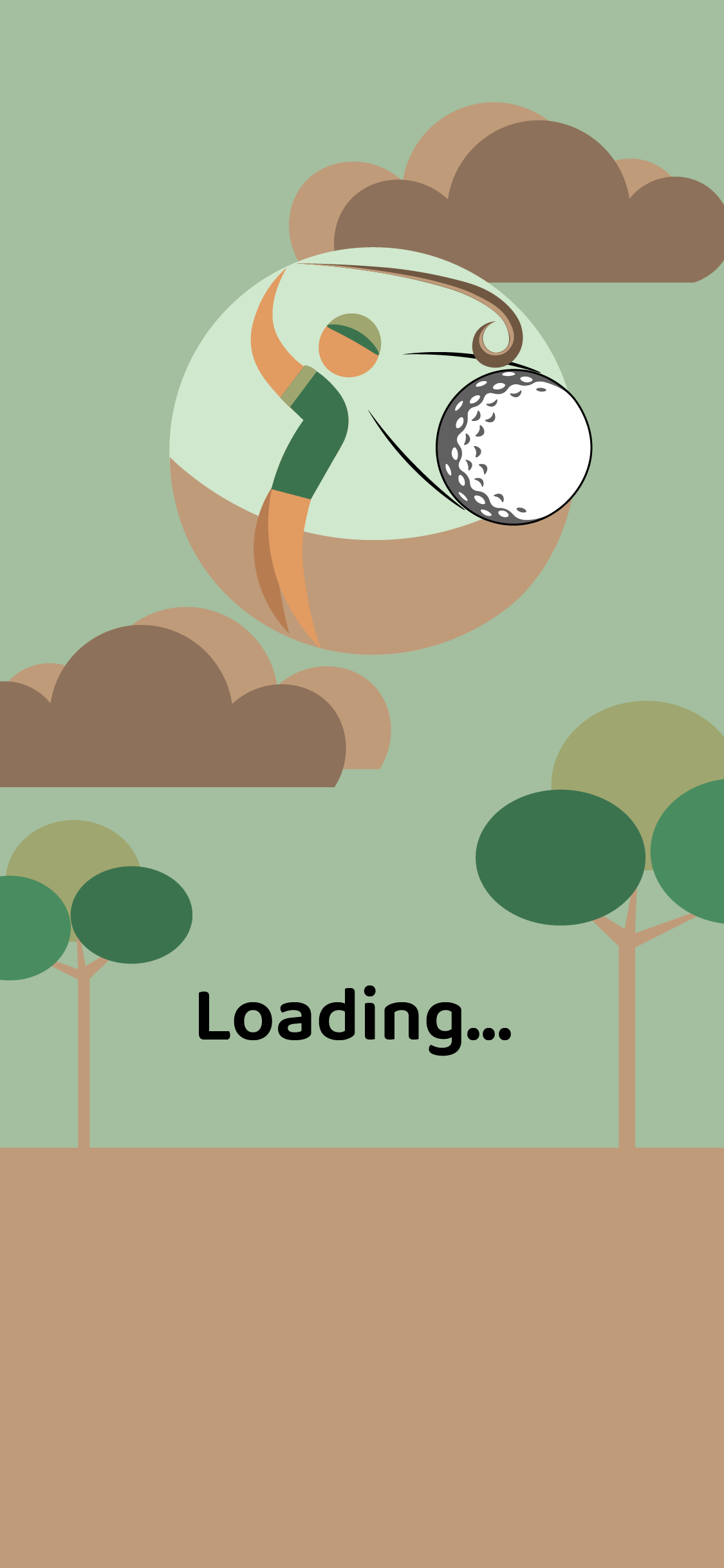 Mini-Golf Mobile Game User Interface