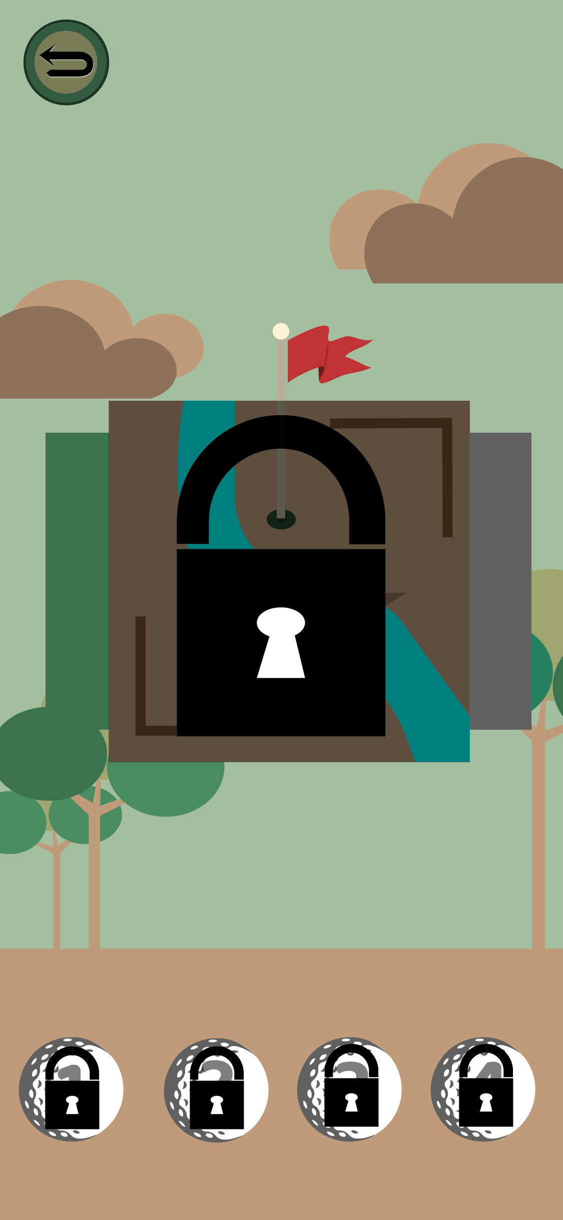 Mini-Golf Mobile Game User Interface