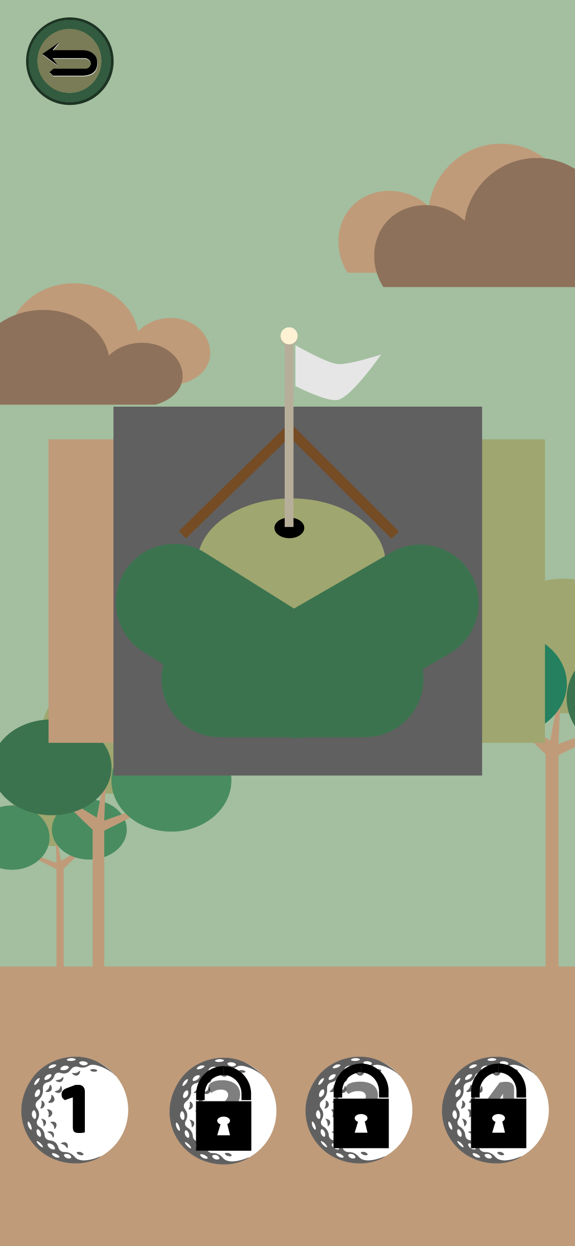 Mini-Golf Mobile Game User Interface