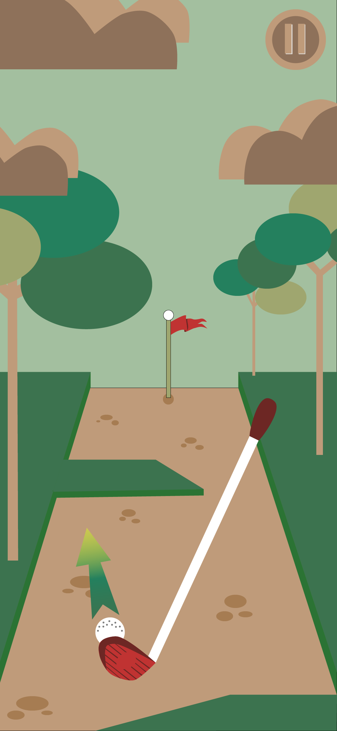 Mini-Golf Mobile Game User Interface